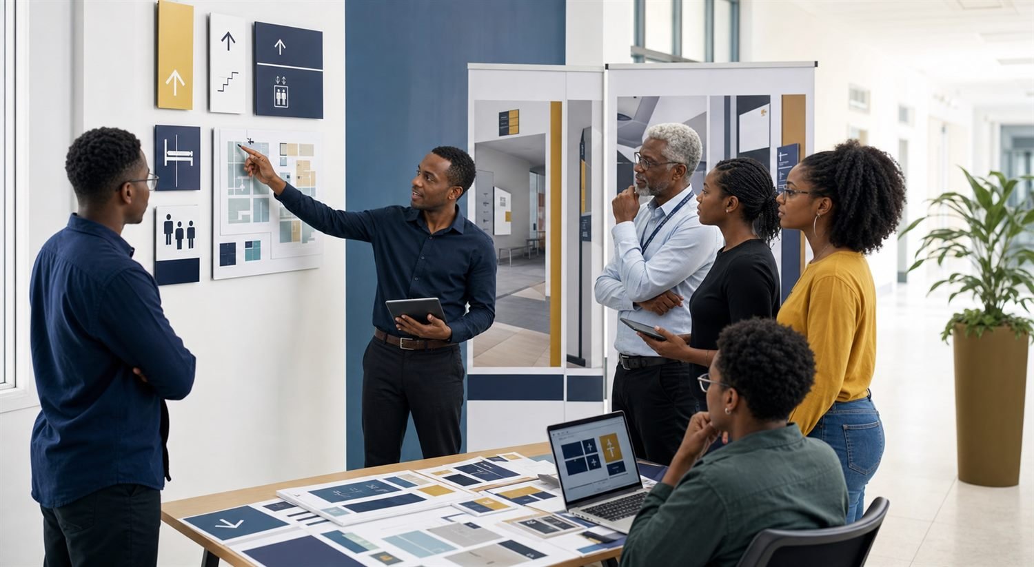 Academic design research review for signage and public communication.